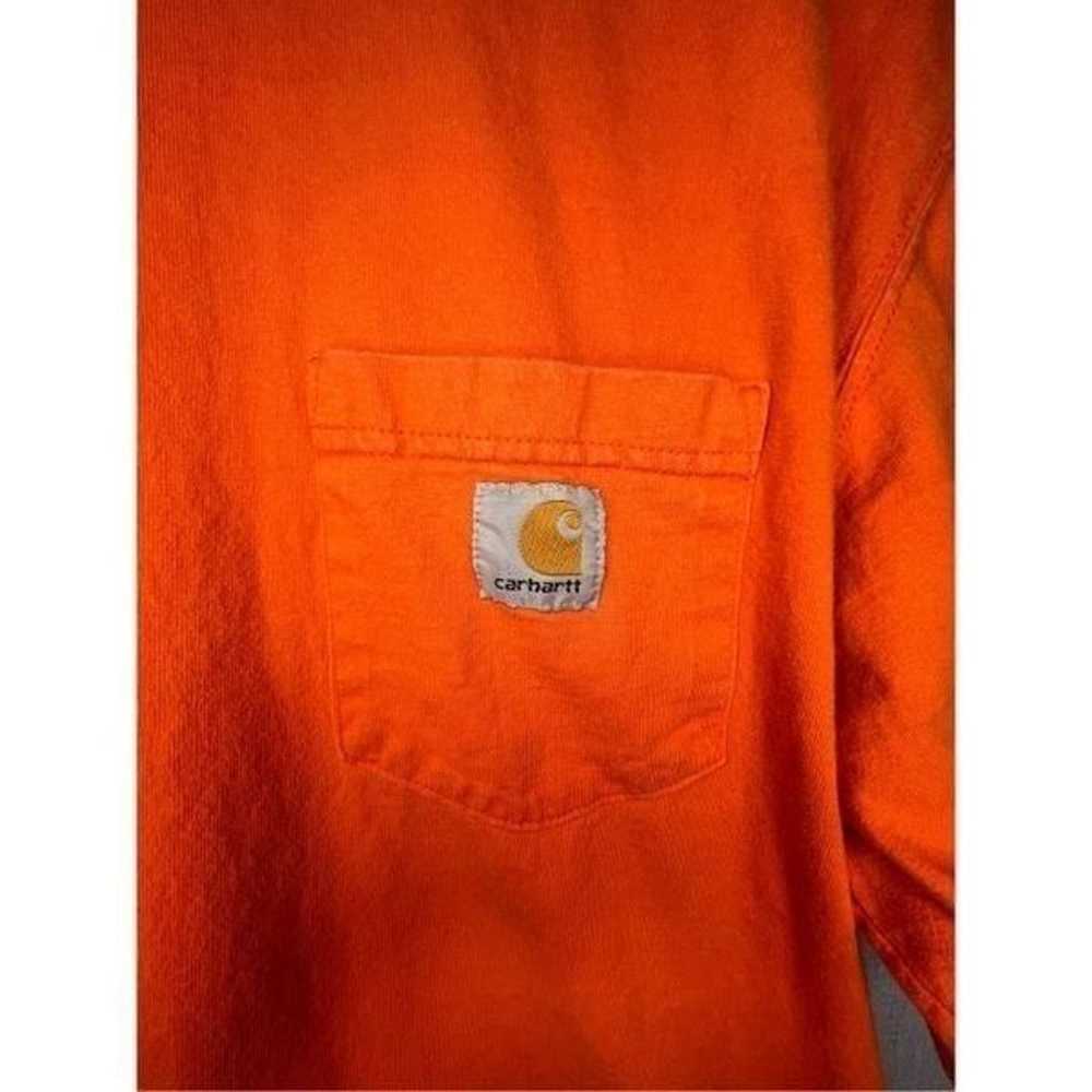 Carhartt Bright Orange Basic Short Sleeve T-Shirt… - image 2