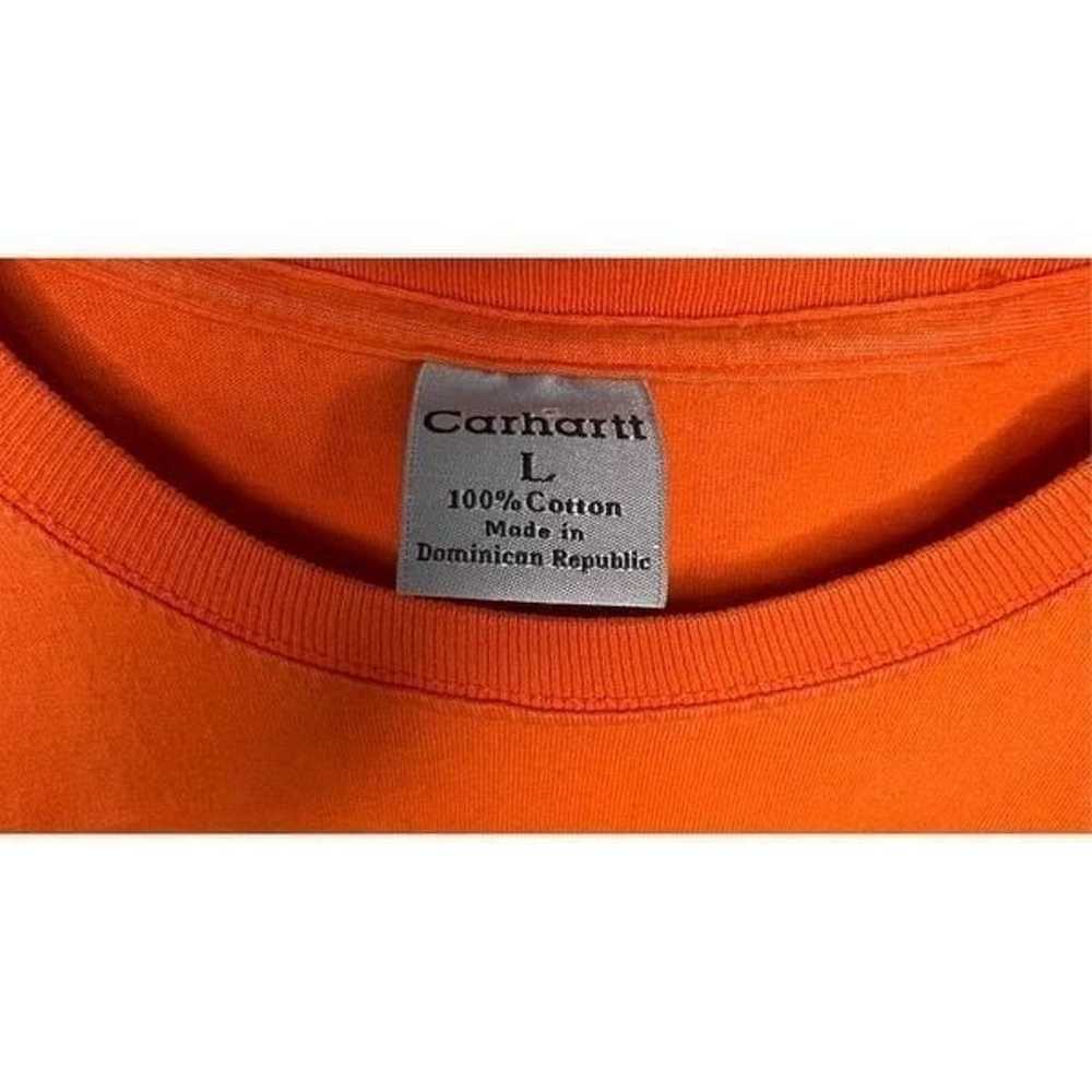 Carhartt Bright Orange Basic Short Sleeve T-Shirt… - image 3