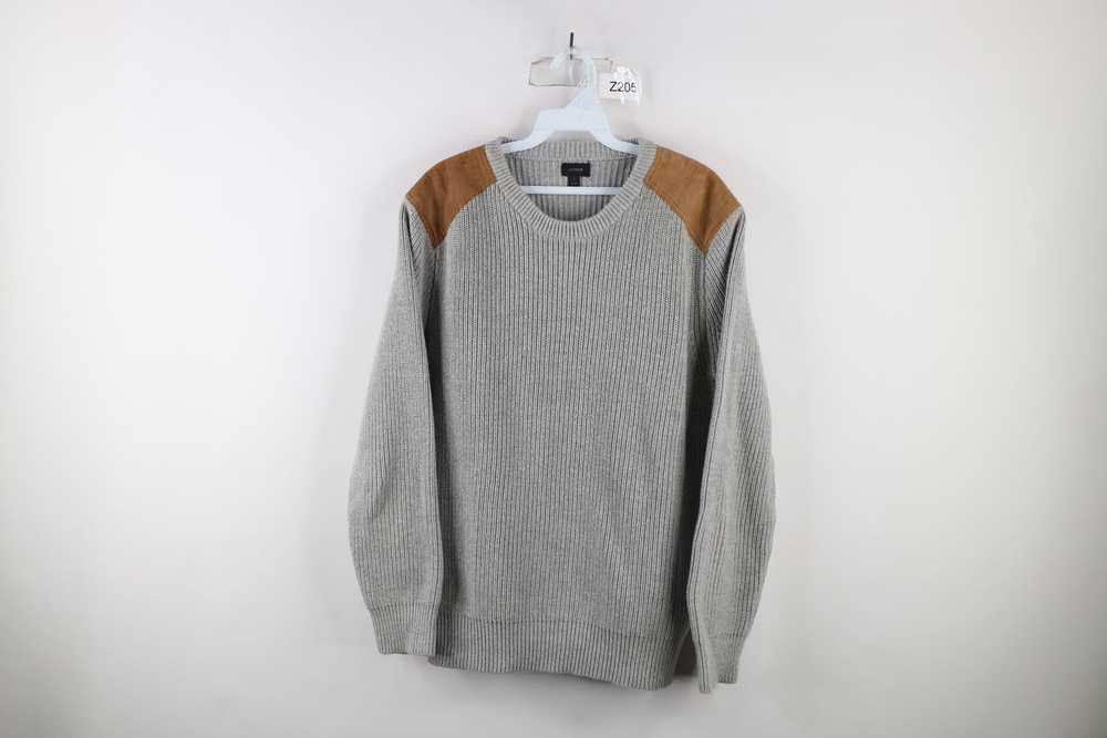 J.Crew × Vintage J Crew Shoulder Chunky Ribbed Kn… - image 1