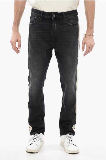 Palm Angels og1mm0524 Contrasting Jeans in Black - image 1