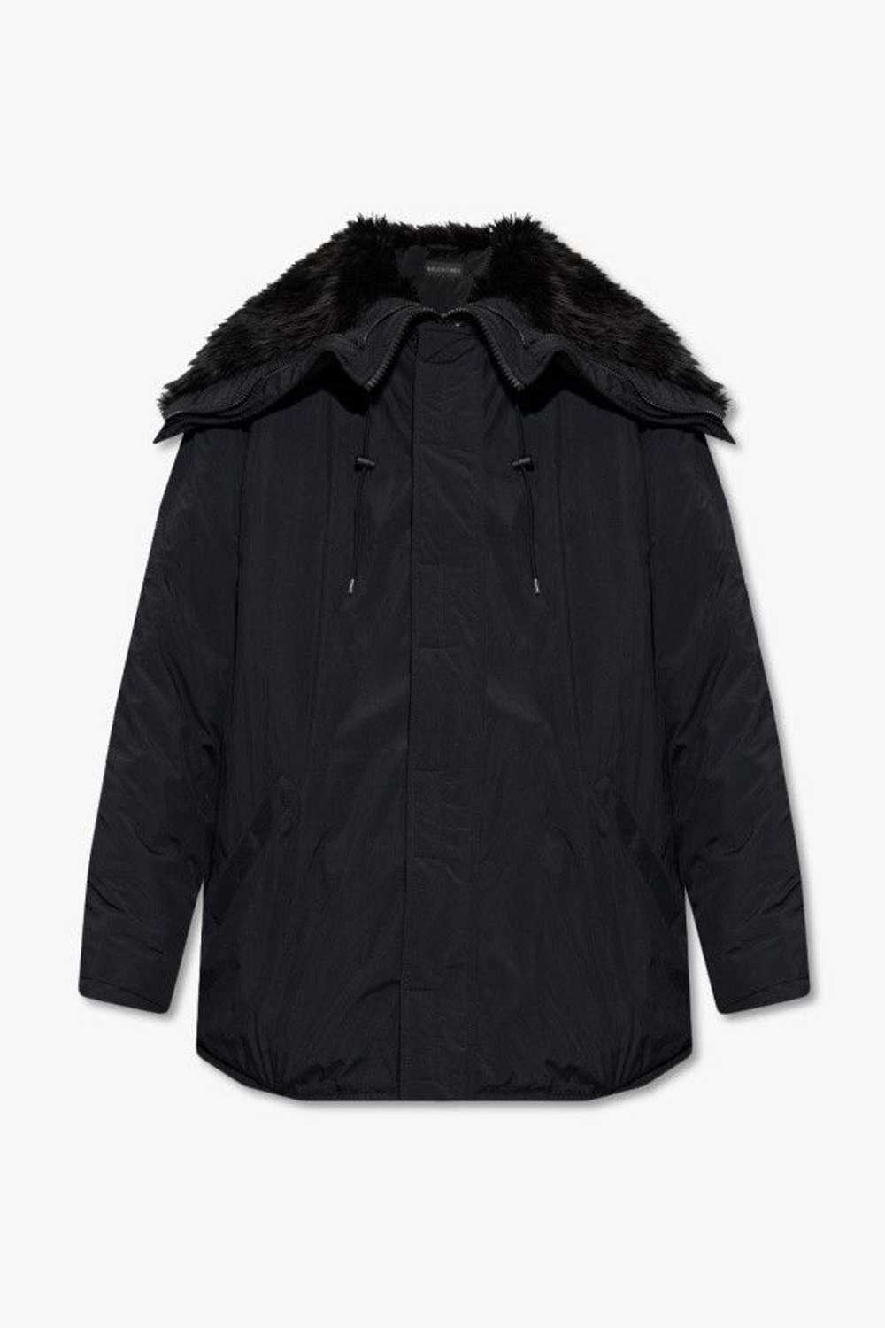 Balenciaga o1mt1gz0524 Hooded Parka in Black - image 1