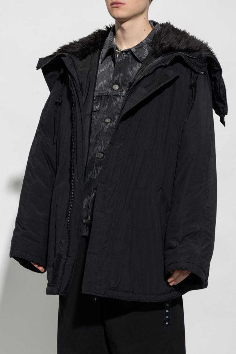 Balenciaga o1mt1gz0524 Hooded Parka in Black - image 3