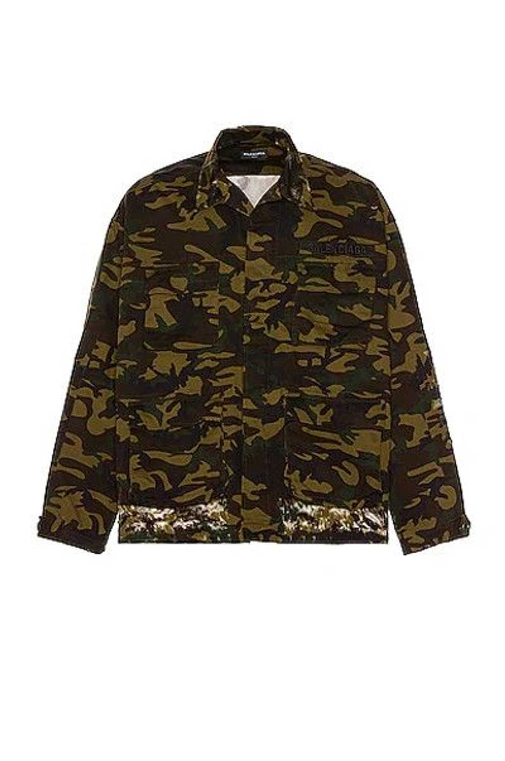 Balenciaga o1mt1gz0524 Army Jacket in Khaki - image 1