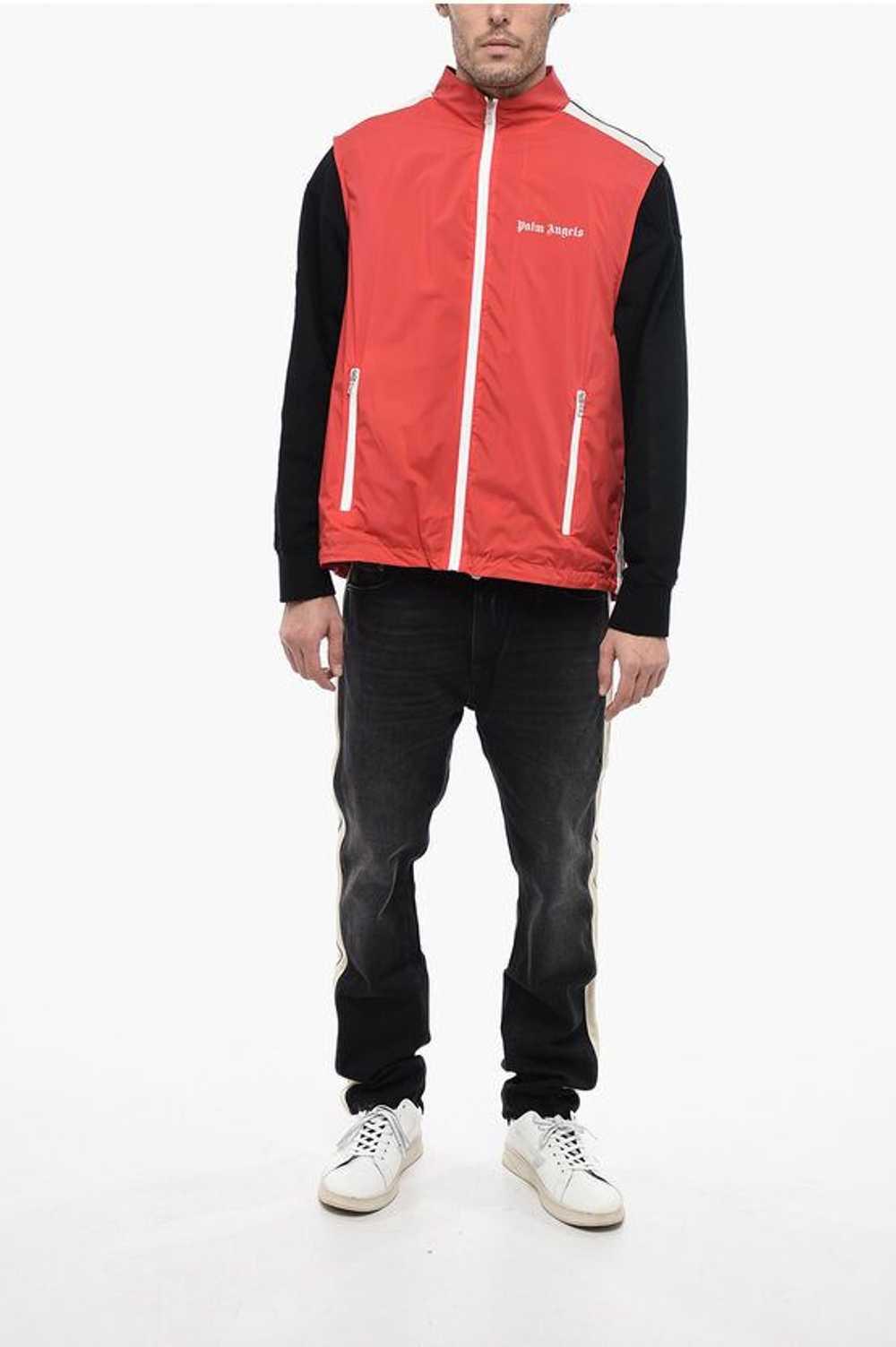 Palm Angels og1mm0524 Logo Nylon Vest in Red - image 4