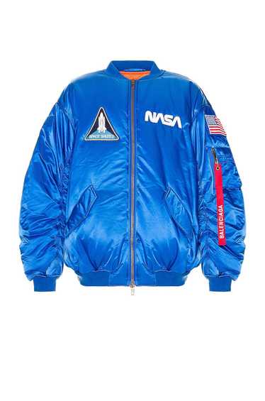 Balenciaga o1mt1gz0524 Space Bomber in Blue