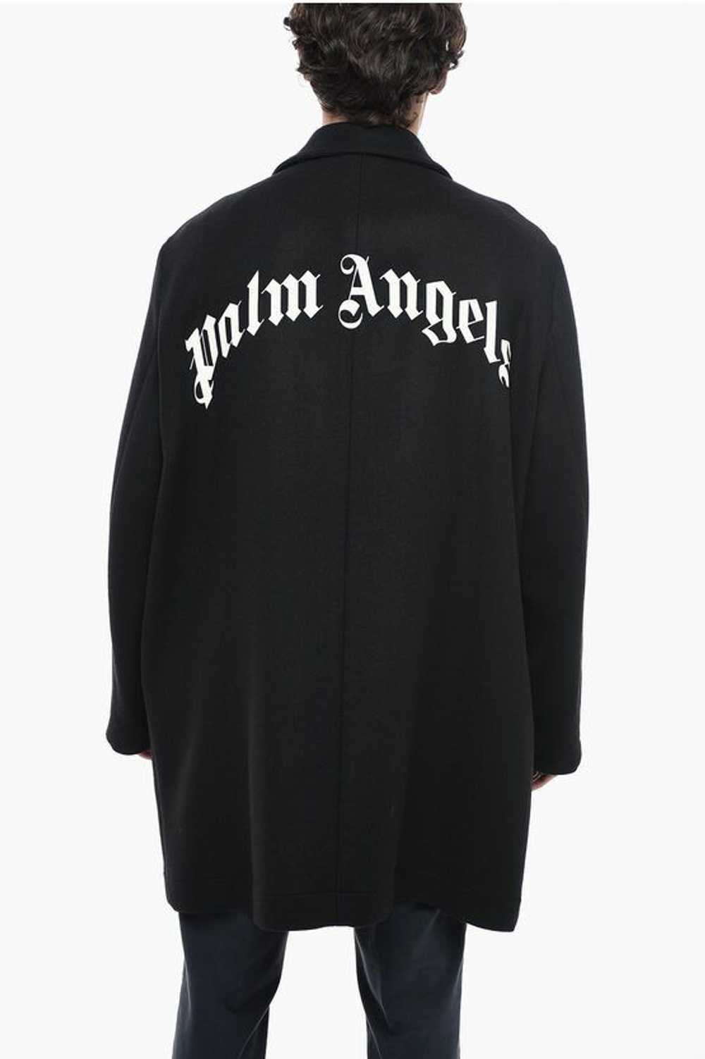 Palm Angels og1mm0524 Wool Blend Coat in Black - image 2