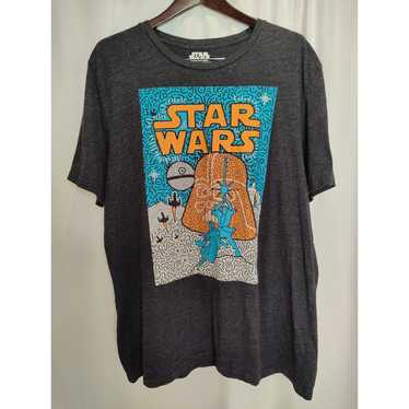 Star Wars + Shirt Harring Pop Art Gray 1977 Movie… - image 1