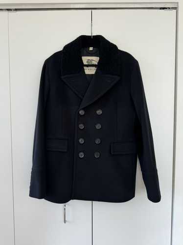 Burberry London Shearling Wool Cashmere Double Bre