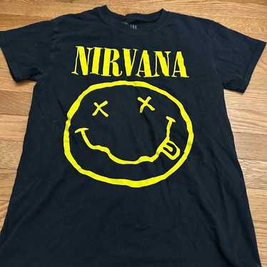 Nirvana black band t shirt