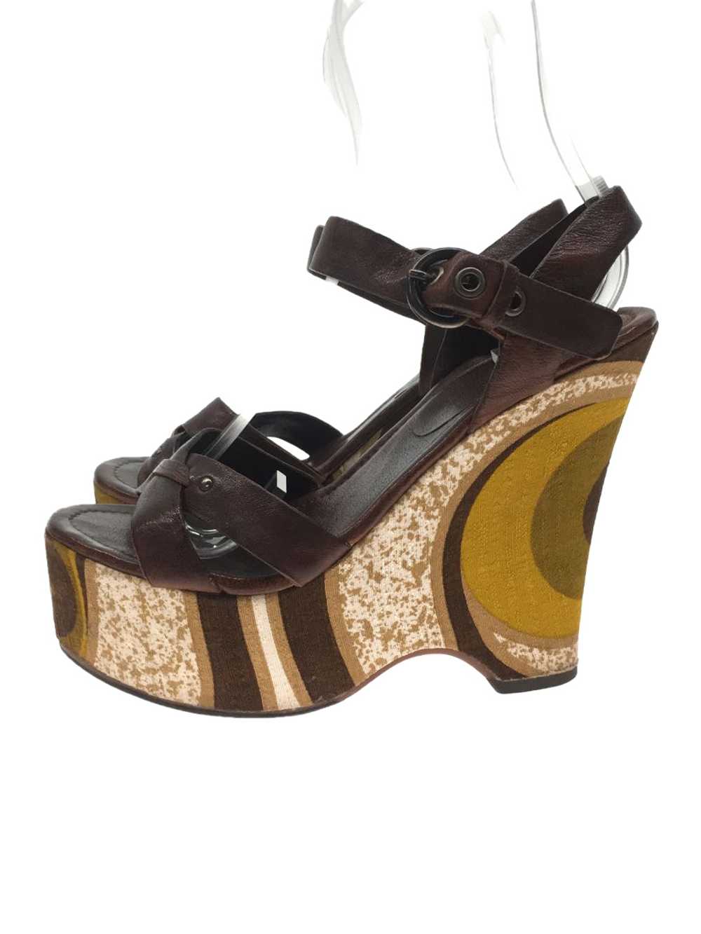 Miu Miu Wedgwood/Sandals/36/Brw/ Shoes BbZ58 - image 1