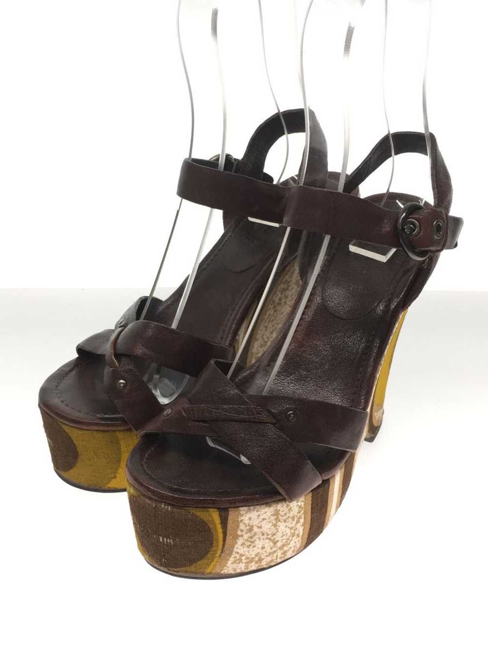 Miu Miu Wedgwood/Sandals/36/Brw/ Shoes BbZ58 - image 2