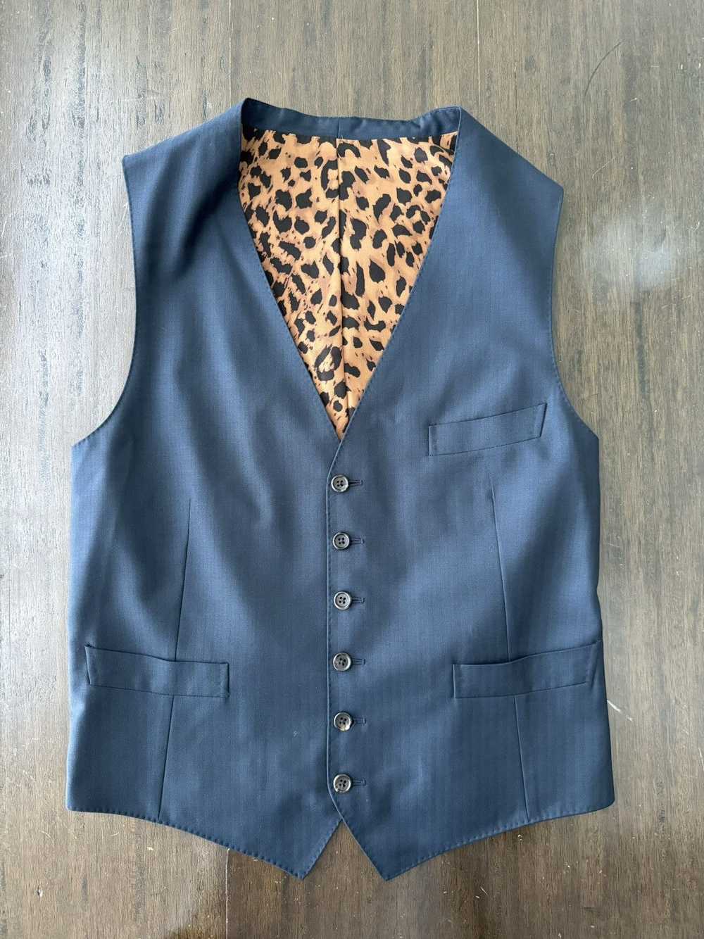 Wacko Maria WACKO MARIA WAISTCOAT / NAVY-LEOPARD … - image 1