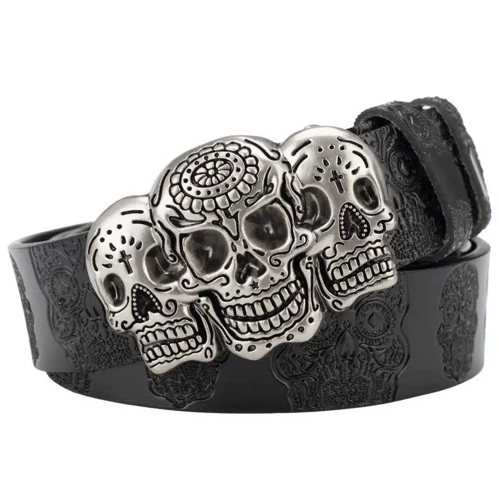 Custom × Skulls × Streetwear Belt Ghost Silver - image 1