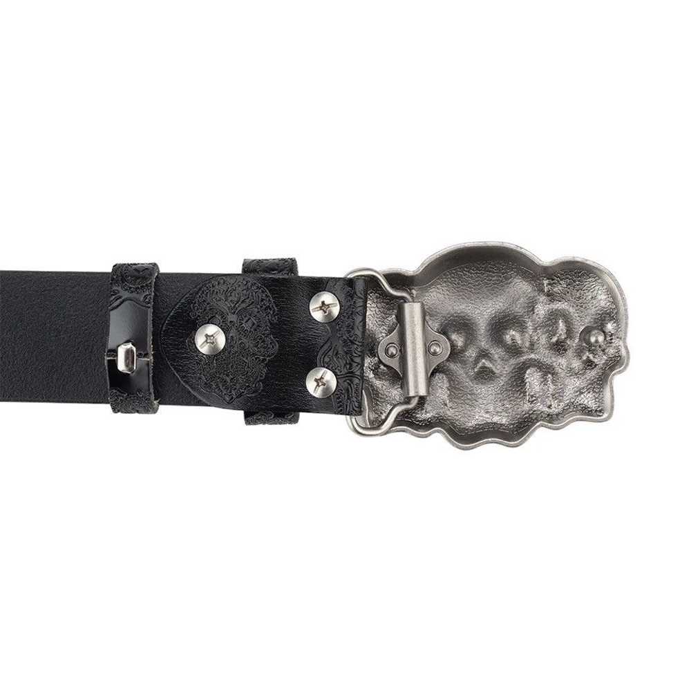 Custom × Skulls × Streetwear Belt Ghost Silver - image 2