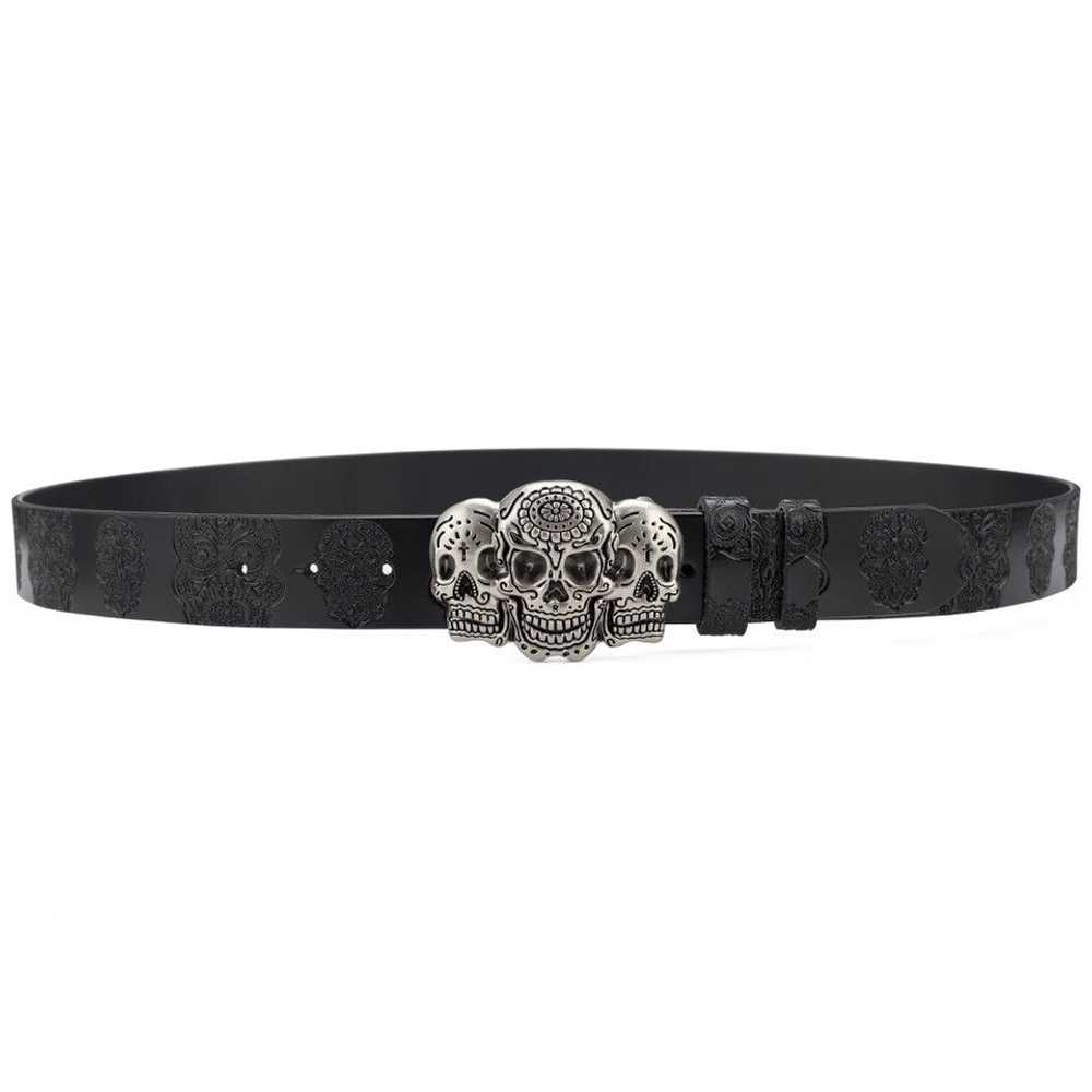 Custom × Skulls × Streetwear Belt Ghost Silver - image 3