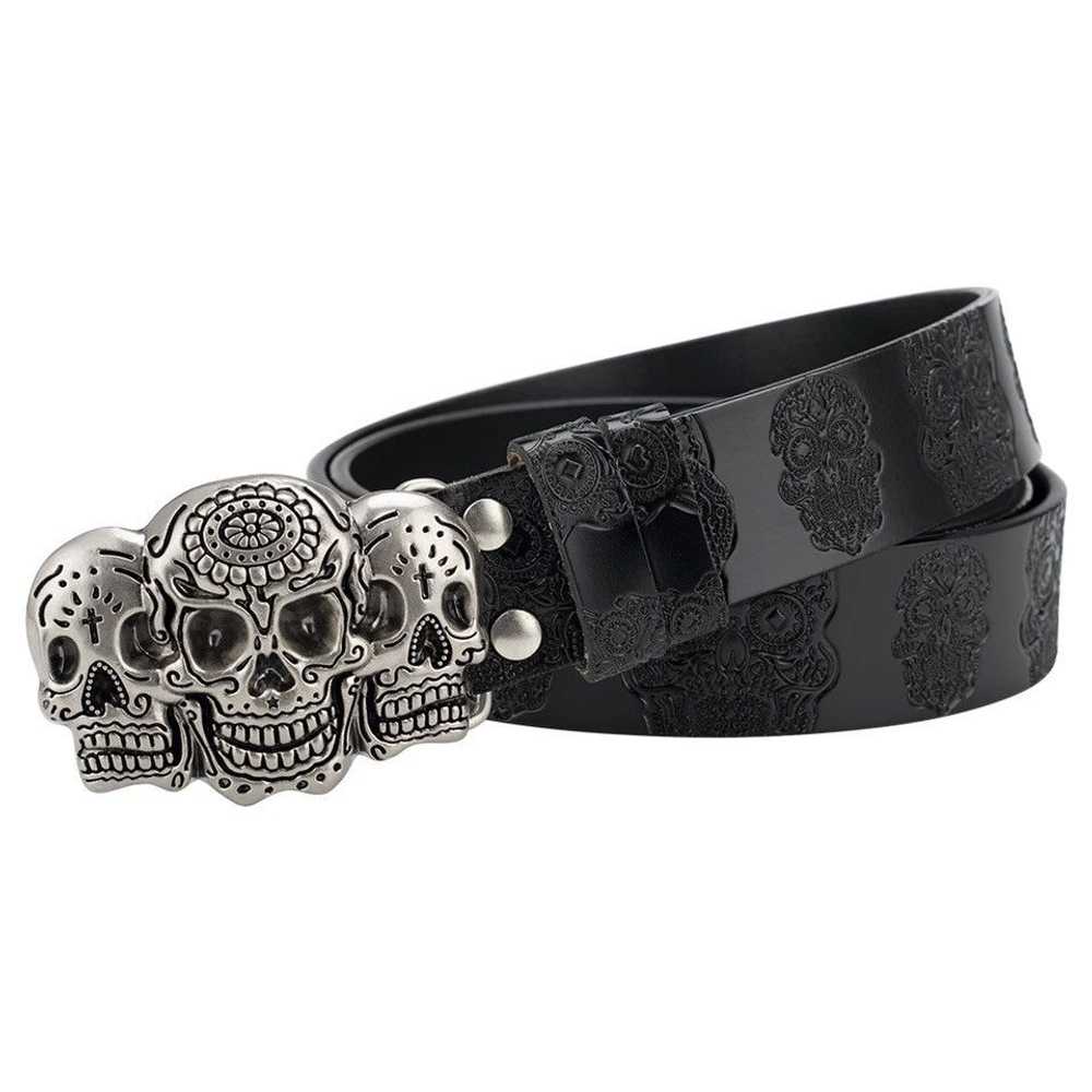 Custom × Skulls × Streetwear Belt Ghost Silver - image 6