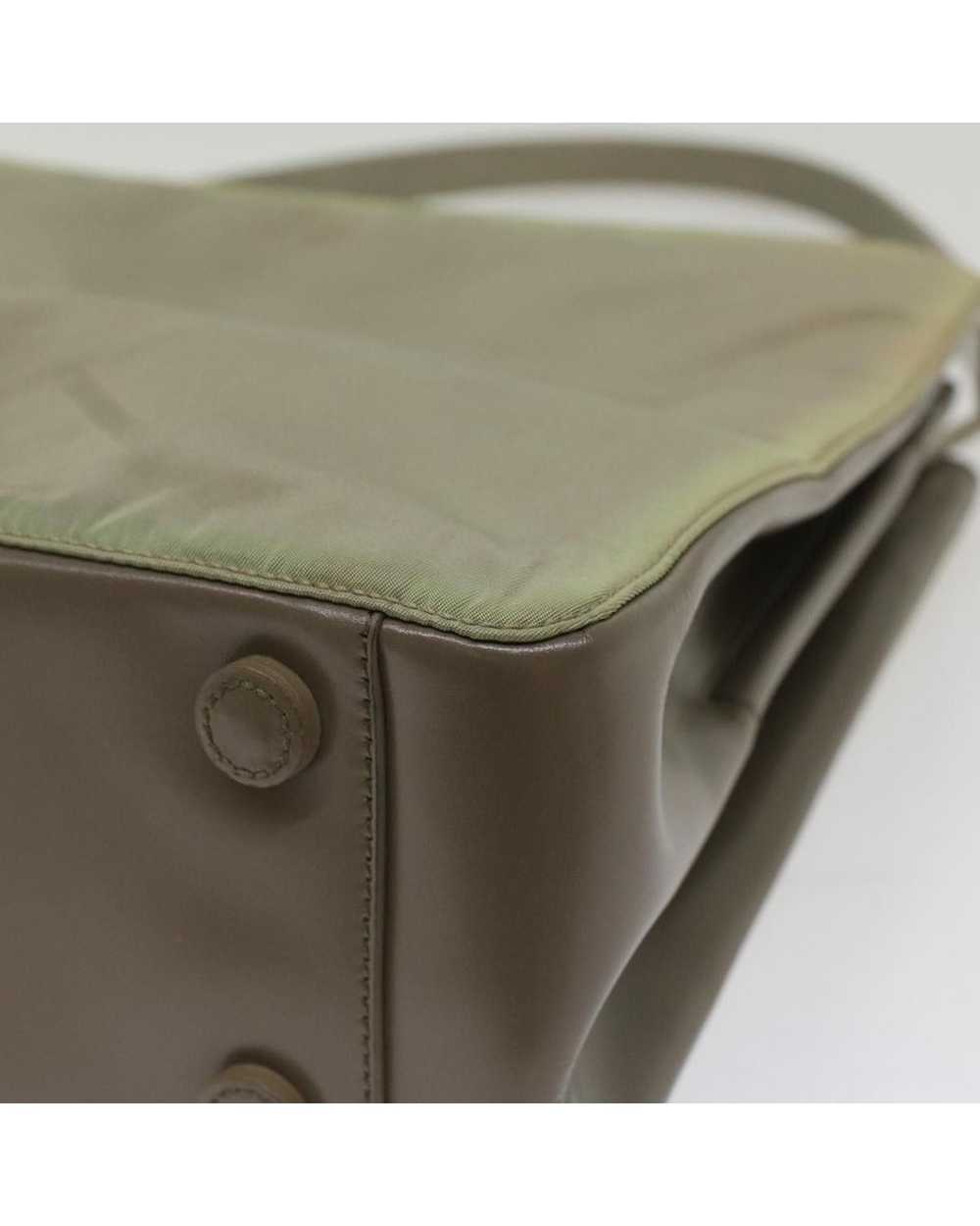 Prada Stylish Khaki Nylon Shoulder Bag - image 10