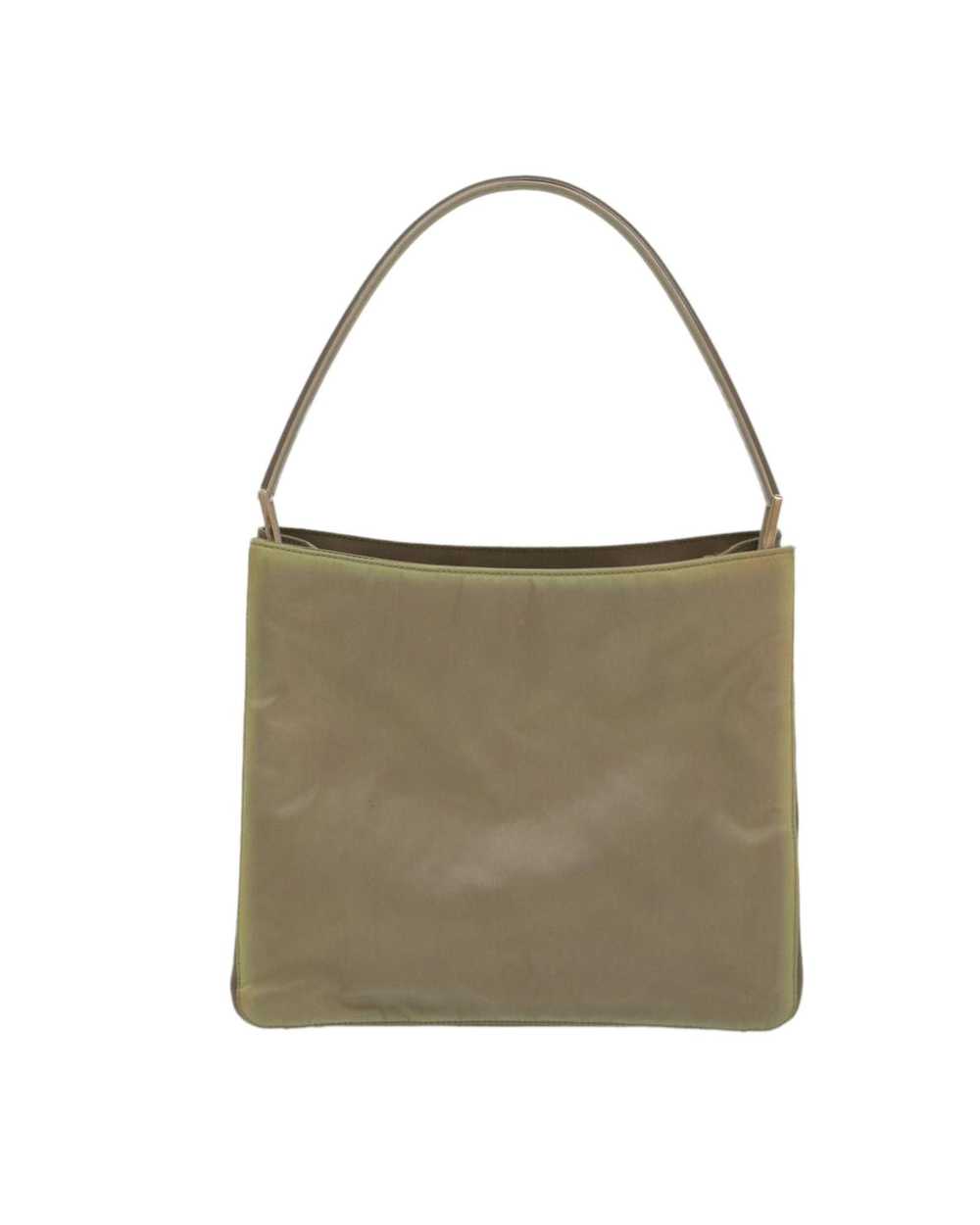 Prada Stylish Khaki Nylon Shoulder Bag - image 2