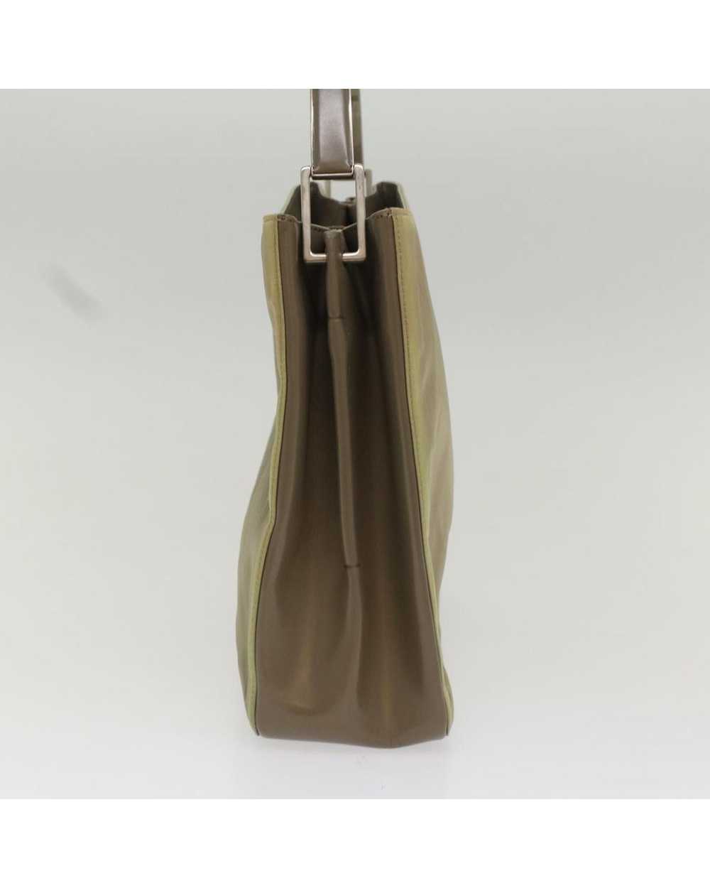 Prada Stylish Khaki Nylon Shoulder Bag - image 4