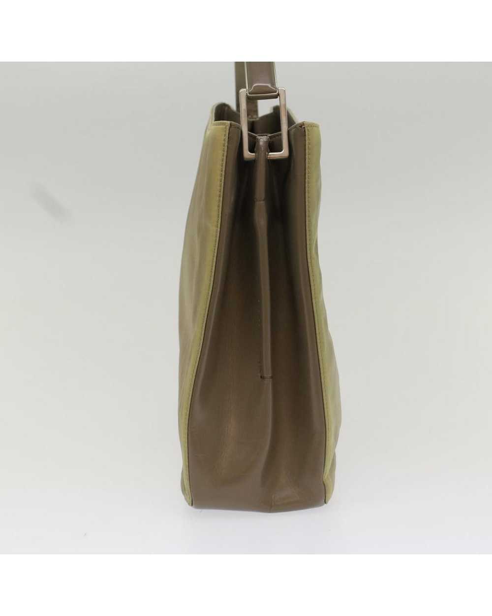 Prada Stylish Khaki Nylon Shoulder Bag - image 5