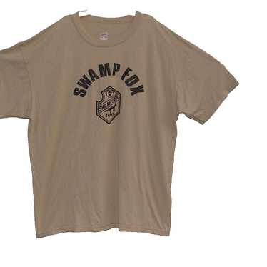 Swamp Fox 1963 Tan T-Shirt Tee XL Made in USA Sof… - image 1
