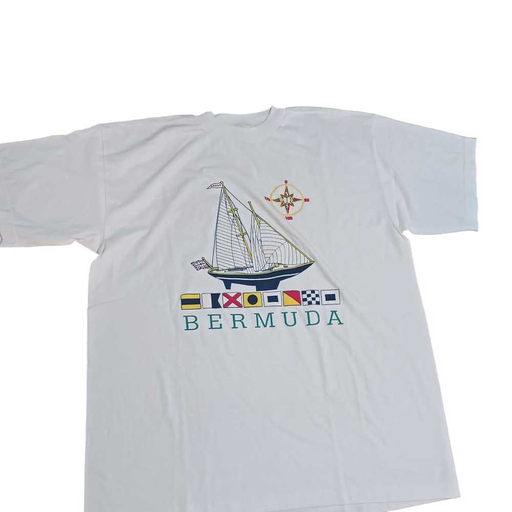 Bermuda Tuesday Shirt White XL Cotton Unisex - image 1