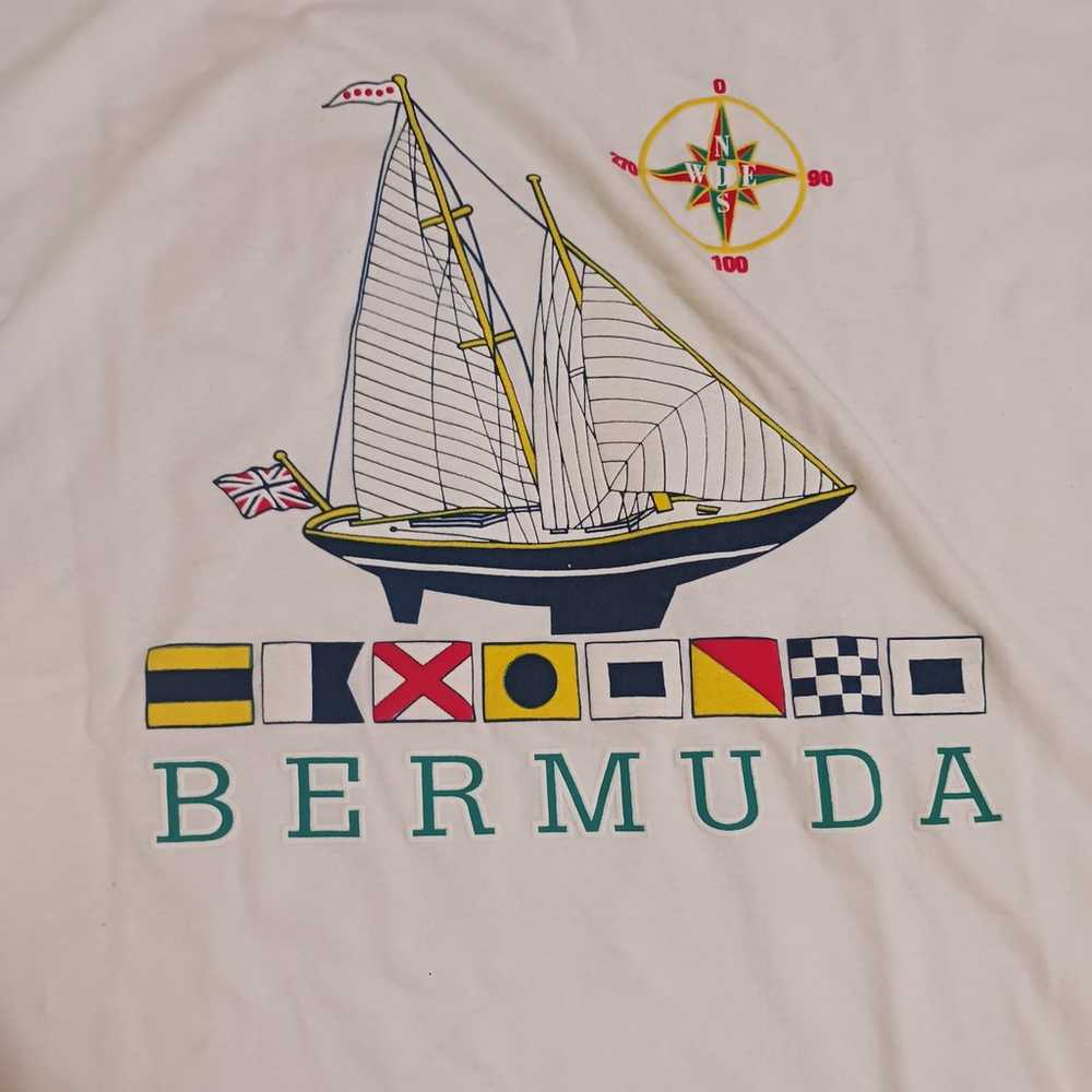 Bermuda Tuesday Shirt White XL Cotton Unisex - image 3