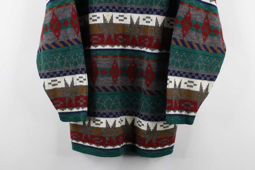 Vintage Vintage 90s Coogi Style Rainbow Fiesta Kn… - image 3