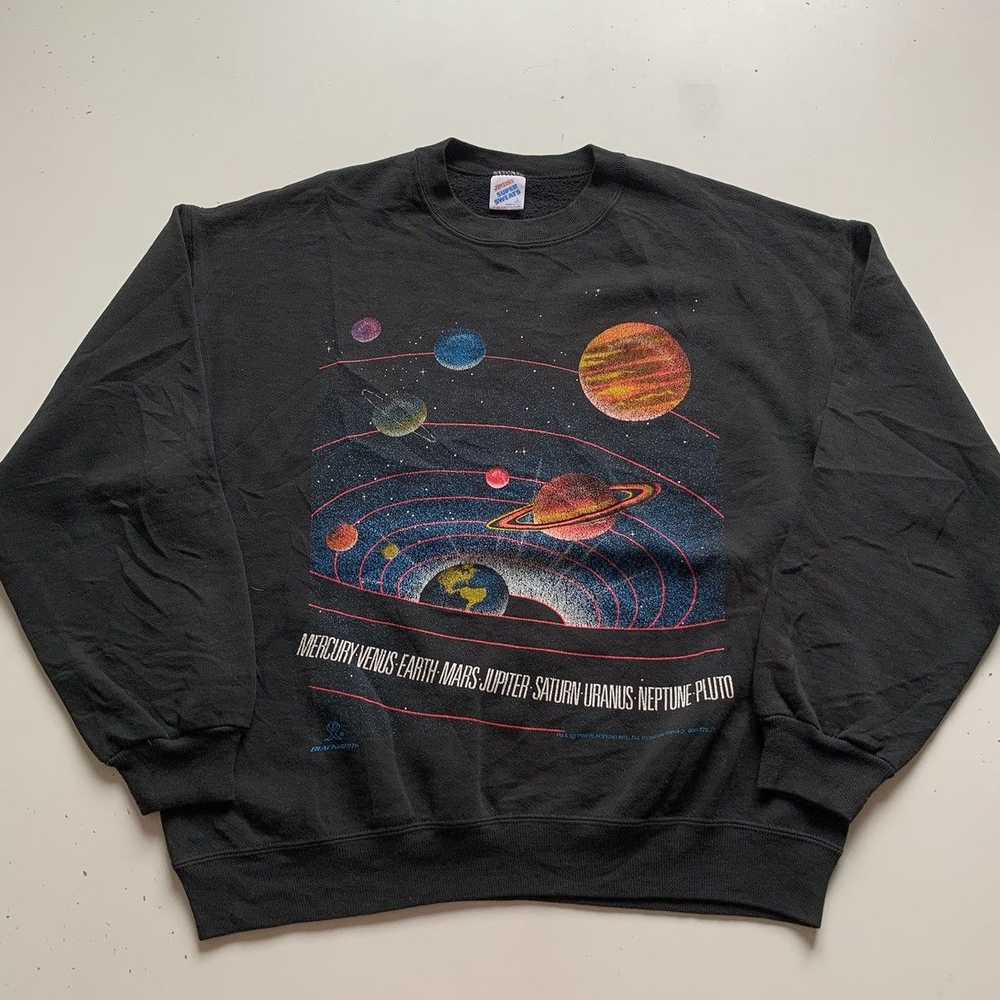 Vintage Vintage 90s Outer Space Stars And Planets… - image 1