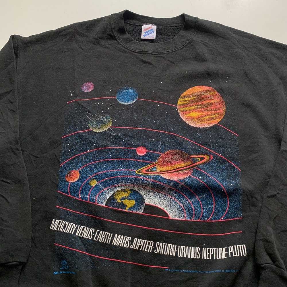Vintage Vintage 90s Outer Space Stars And Planets… - image 2