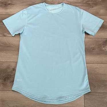 BYLT Drop Cut Lux Blue Short Sleeve Tee Shirt Siz… - image 1