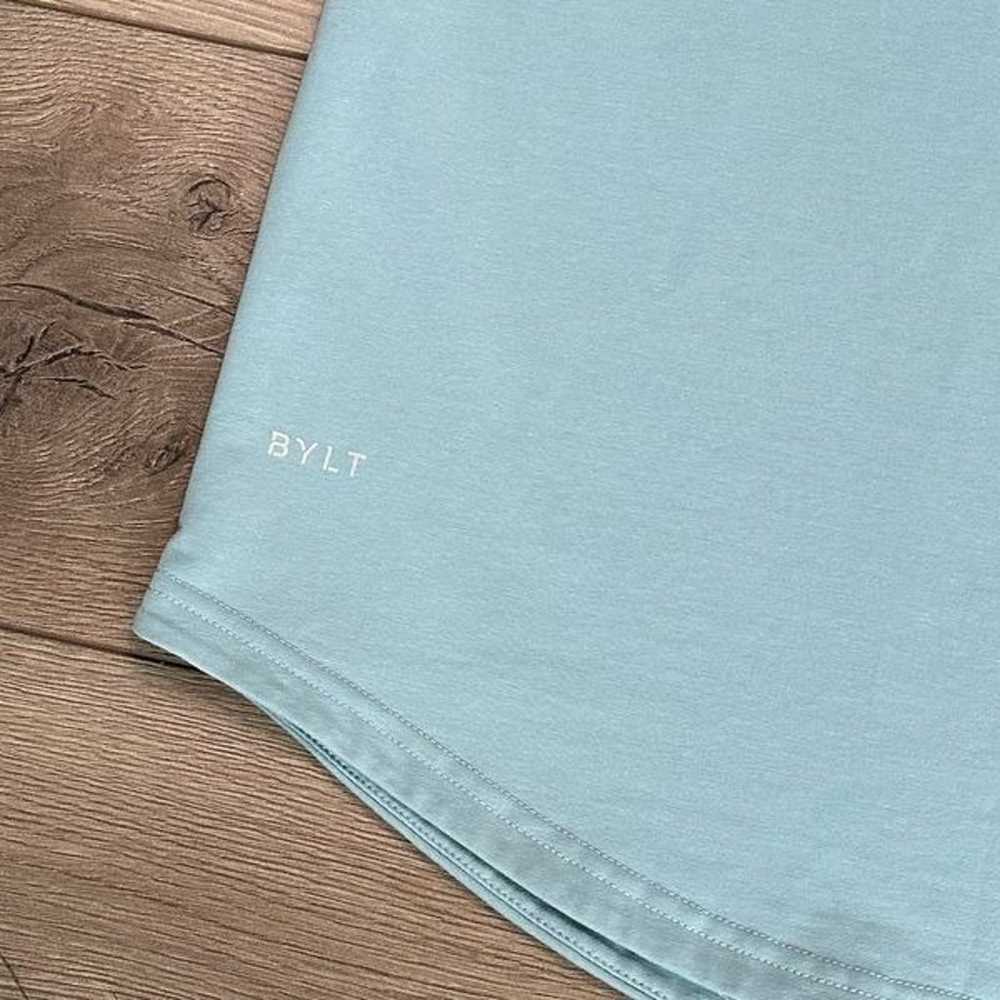 BYLT Drop Cut Lux Blue Short Sleeve Tee Shirt Siz… - image 4