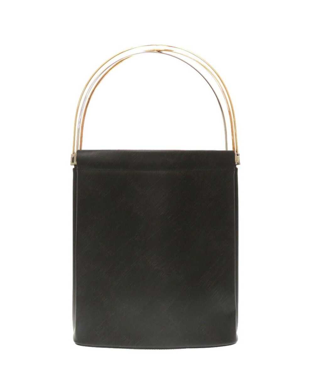 Cartier Exquisite Black Leather Trinity Handbag w… - image 2