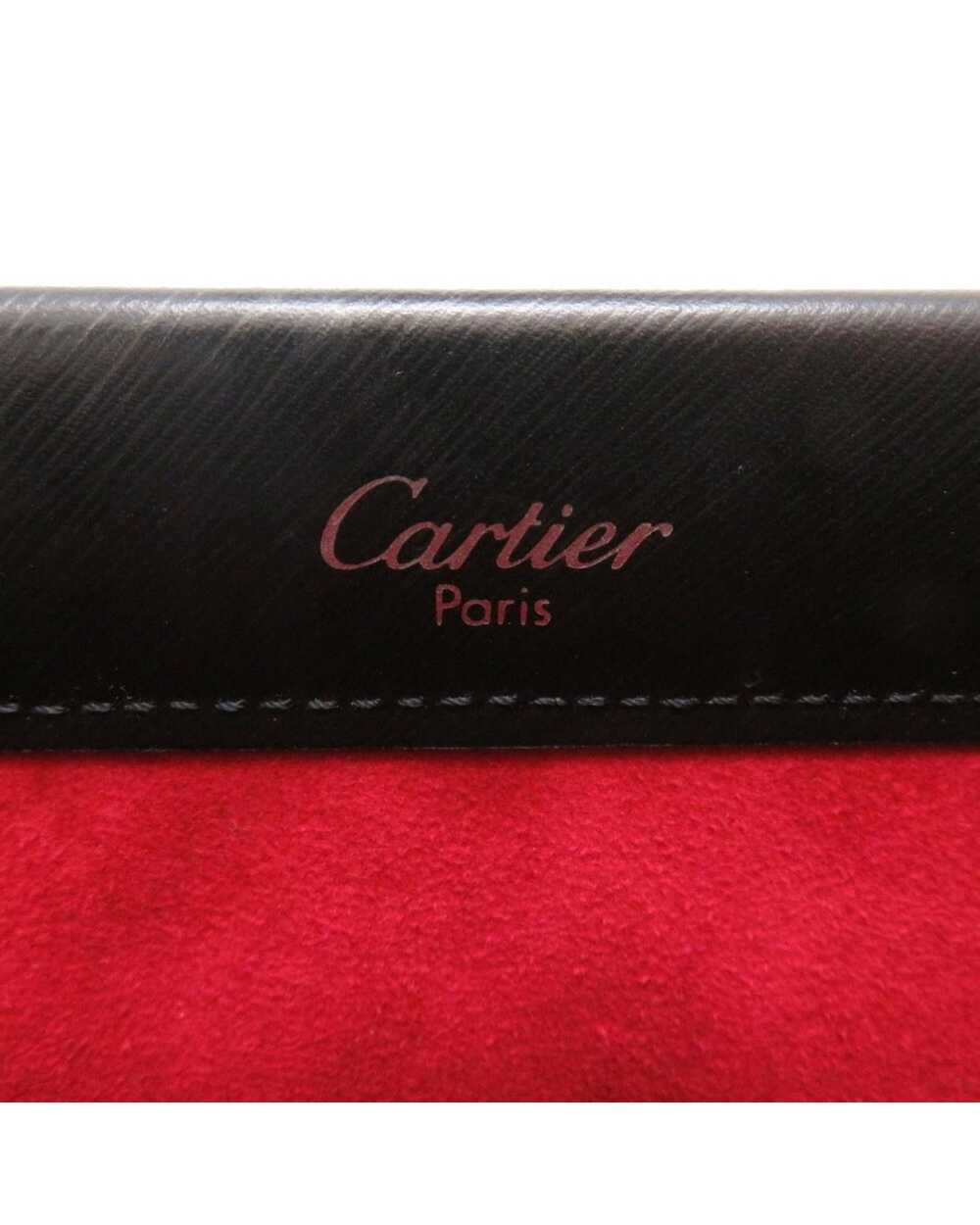 Cartier Exquisite Black Leather Trinity Handbag w… - image 7