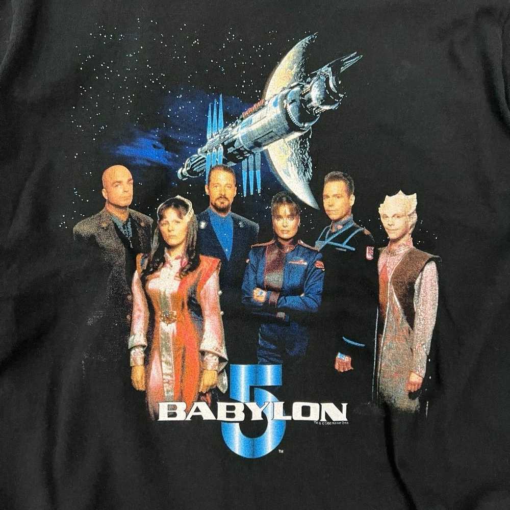 1998 Warner Bros Babylon 5 Movie Promo Tee - image 3