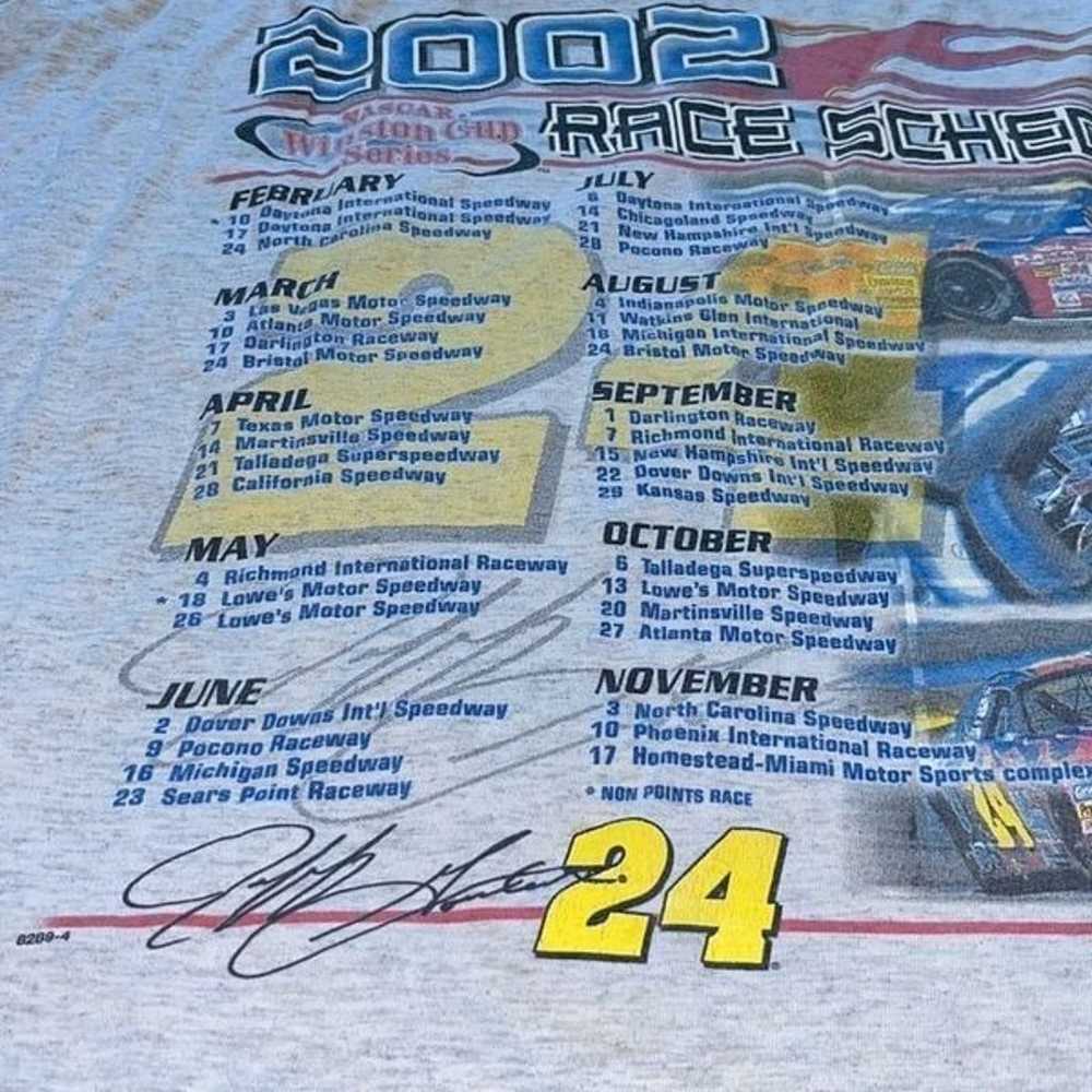 Vintage NASCAR Jeff Gordon’ 2002 T-shirt 3XL - image 10