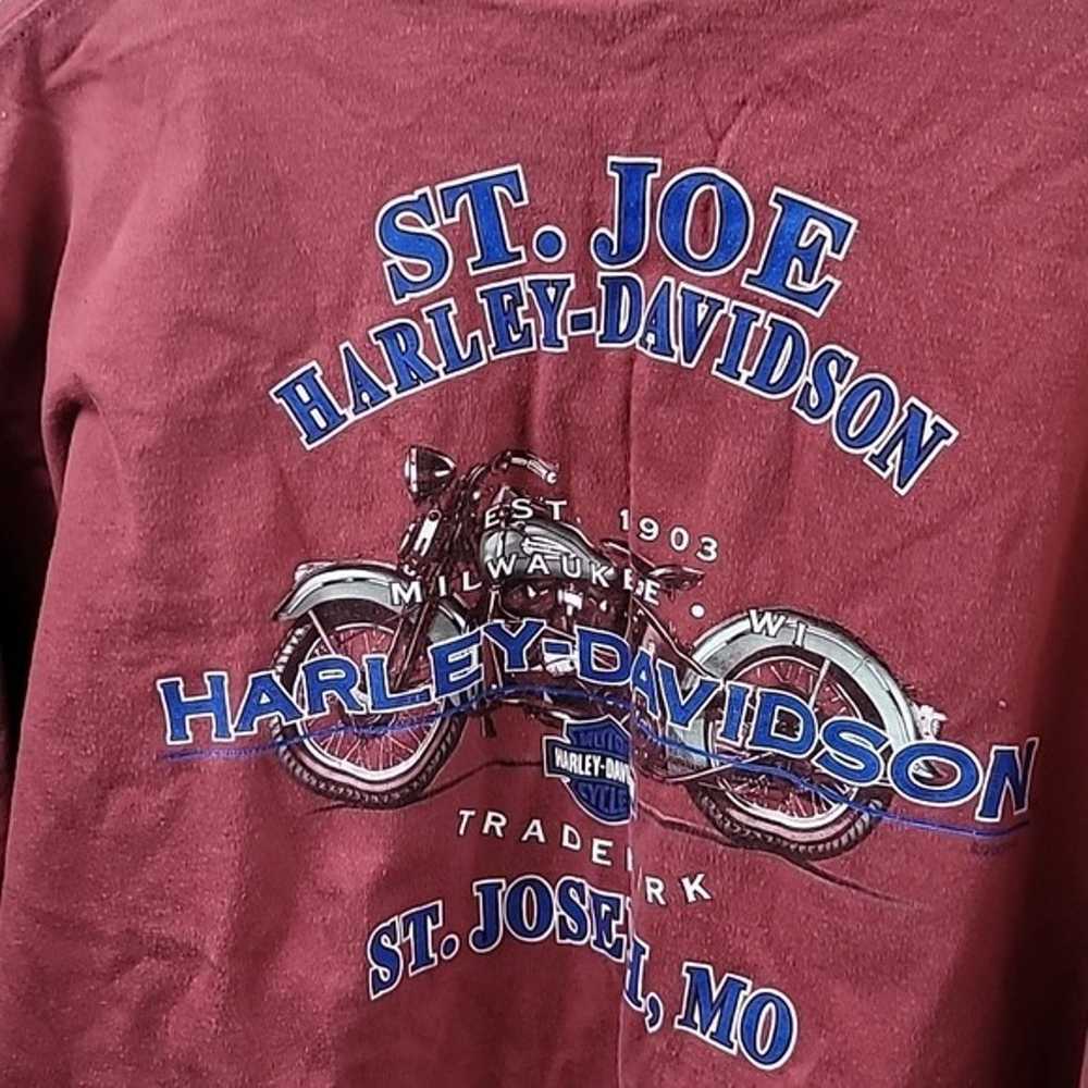 Harley davidson St Joe Mo logo tee shirt men's xl - image 2