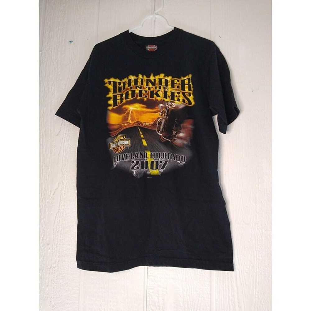 Harley Davidson Men's L T-Shirt Thunder in the Ro… - image 1