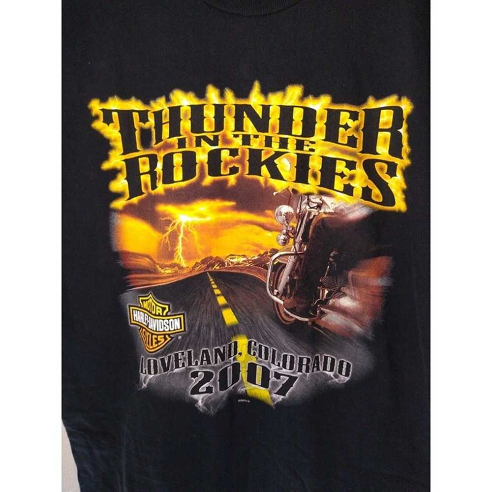 Harley Davidson Men's L T-Shirt Thunder in the Ro… - image 2