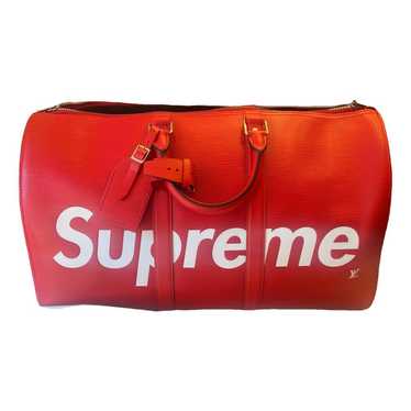 Louis Vuitton x Supreme Leather travel bag