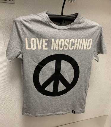 Moschino Love moschino big logo grey t-shirt S sz - image 1