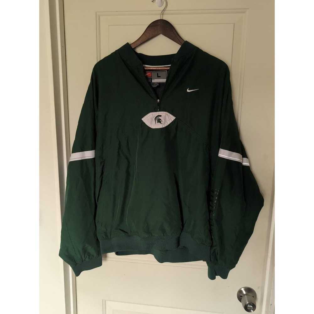 Michigan State Spartans Mens L Green Nike Swoosh … - image 1