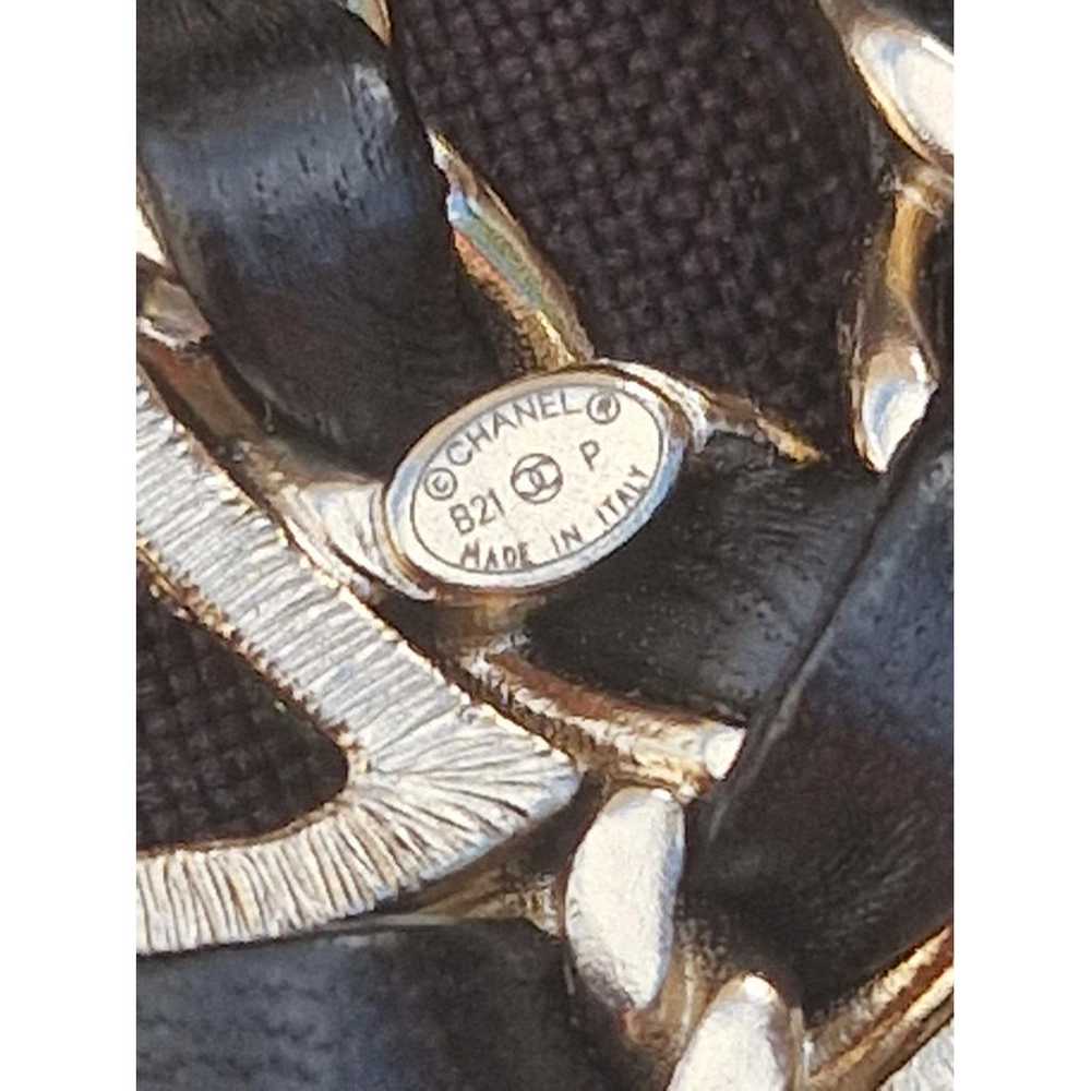 Chanel Cc leather pin & brooche - image 5