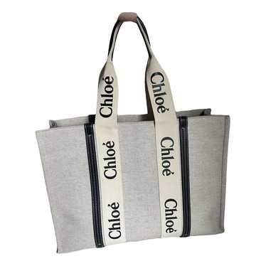 Chloé Woody cloth tote - image 1