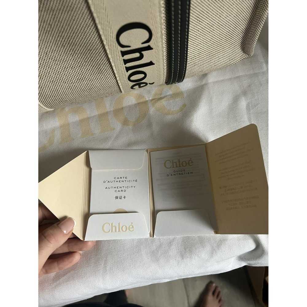 Chloé Woody cloth tote - image 6