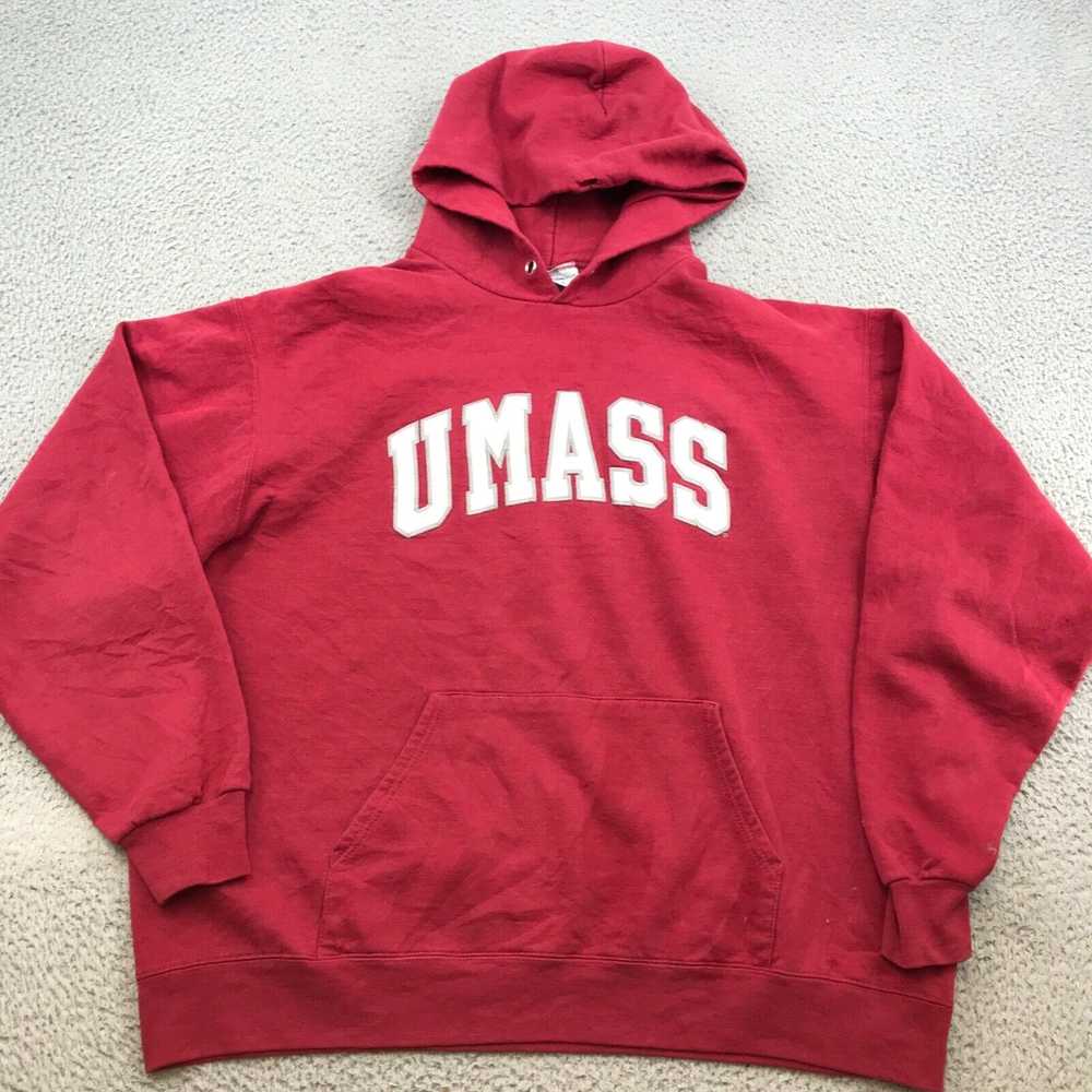 Champion Champion Sweater Adult XL Red UMASS Pull… - image 1