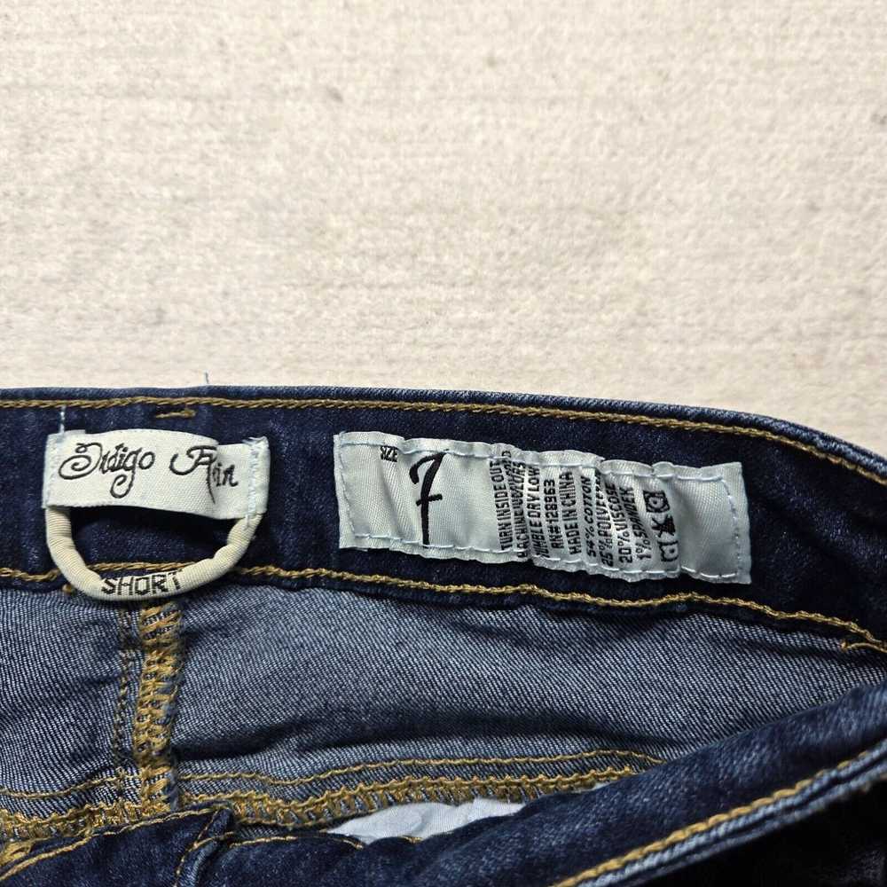 Vintage Indigo Rein Denim Jean Shorts Cuffed Shor… - image 2