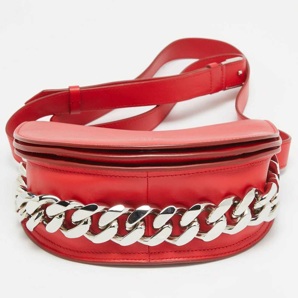 Givenchy GIVENCHY Red Leather Mini Infinity Cross… - image 6