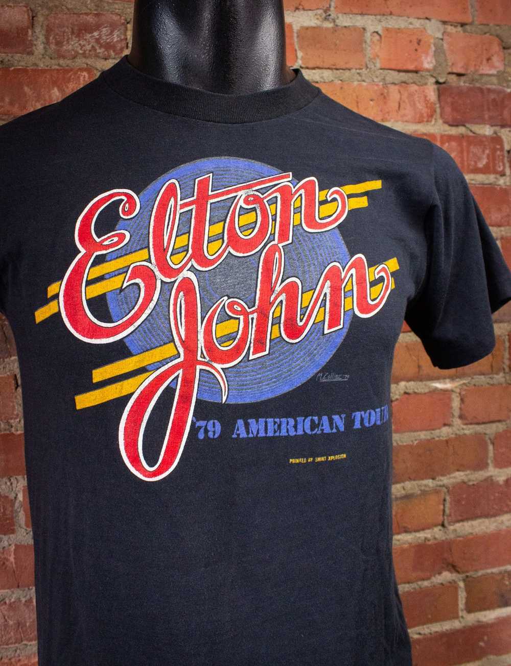 Band Tees × Vintage Vintage Elton John American T… - image 4