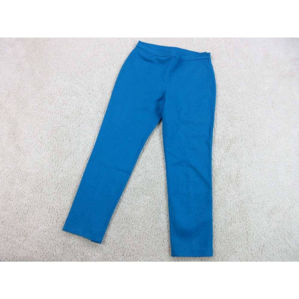Vintage St. John Pants Women 6 Blue Chino Slacks … - image 2